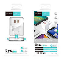 Адаптер KONI Strong Micro USB Cable KS74(M) |2USB, 2.4A| 4756059