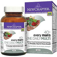 Витаминно-минеральный комплекс New Chapter 40+ Every Man's One Daily Multi 48 Tabs GL, код: 7683390