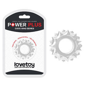 Прозоре ерекційне кільце для пінису Lovetoy Power Plus IB, код: 7724136