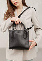 Кожаная женская сумка-кроссбоди черная BlankNote IB, код: 8104517