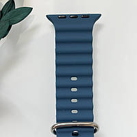 Силіконовий ремінець для Smart Watch Ocean Band 42/44/45/49 (Темно-синій) 4753179