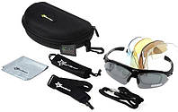 Спортивные очки RockBros Polarized UV400 с 5 линзами Черный (050411) GL, код: 8404705