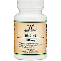 Комплекс для профілактики роботи головного мозку Double Wood Supplements Uridine 300 mg 60 Ca GL, код: 8206903