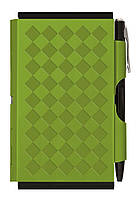 Карманный блокнот с ручкой Troika Diamond, зеленый