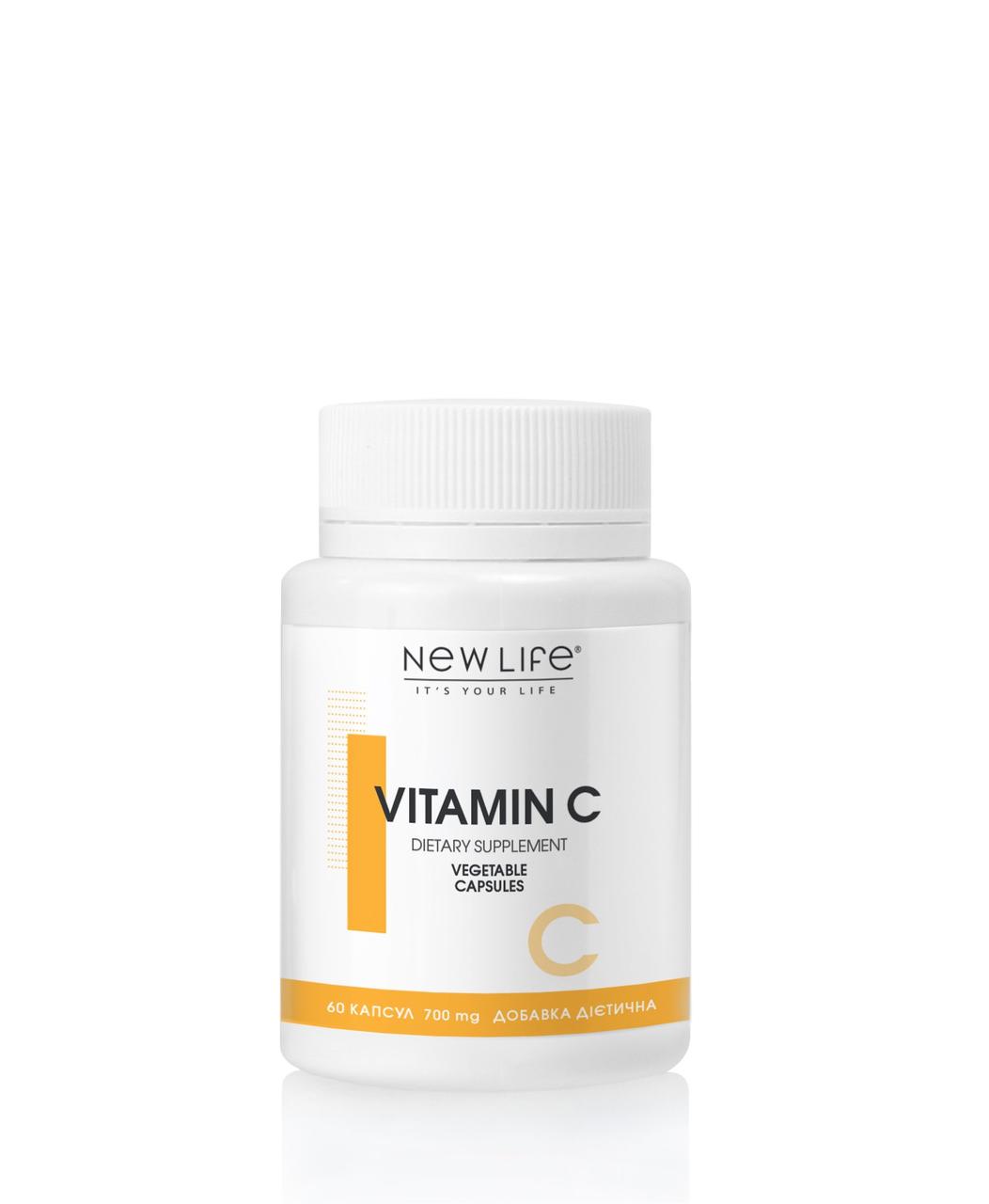 Вітамін C/Vitamin C у капсулах, NEW LIFE, 60 капсул