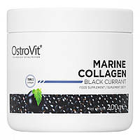 Хондропротектор (для спорта) OstroVit Collagen And Vitamin C 200 g 20 servings Black Curran MN, код: 7520391