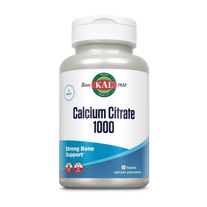 Кальцій цитрат KAL Calcium Citrate 1000 90 таблеток