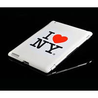 Чохол для IPad 2 "I Love NY", білий з написом