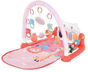 Ігровий розвиваючий килимок для немовляти 93905 Килимок для малюків з іграшками та м'якими дугами