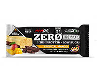 Протеиновый батончик Amix Nutrition Low-Carb ZeroHero Protein Bar 65 g Tropical Mango MN, код: 7803272