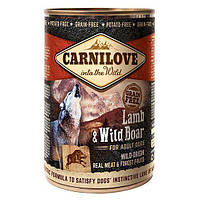 Корм Carnilove Dog Adult Lamb and Wild Boar влажный с ягненком и кабаном для взрослых собак 4 GL, код: 8452254