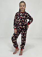 Пижама детская зимняя Triko Новогодний медвежонок 146 Темно-зеленый 27241079-3 GL, код: 8294809