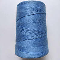 Нитки армовані 100% поліефір 5000 метрів насиченого блакитного кольору