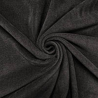 Флис трикотажное полотно окрашенный черный рулон