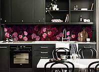Наклейки кухонный фартук Zatarga Цветочное настроение 650х2500 мм Розовый (Z180337 1) KS, код: 5562814