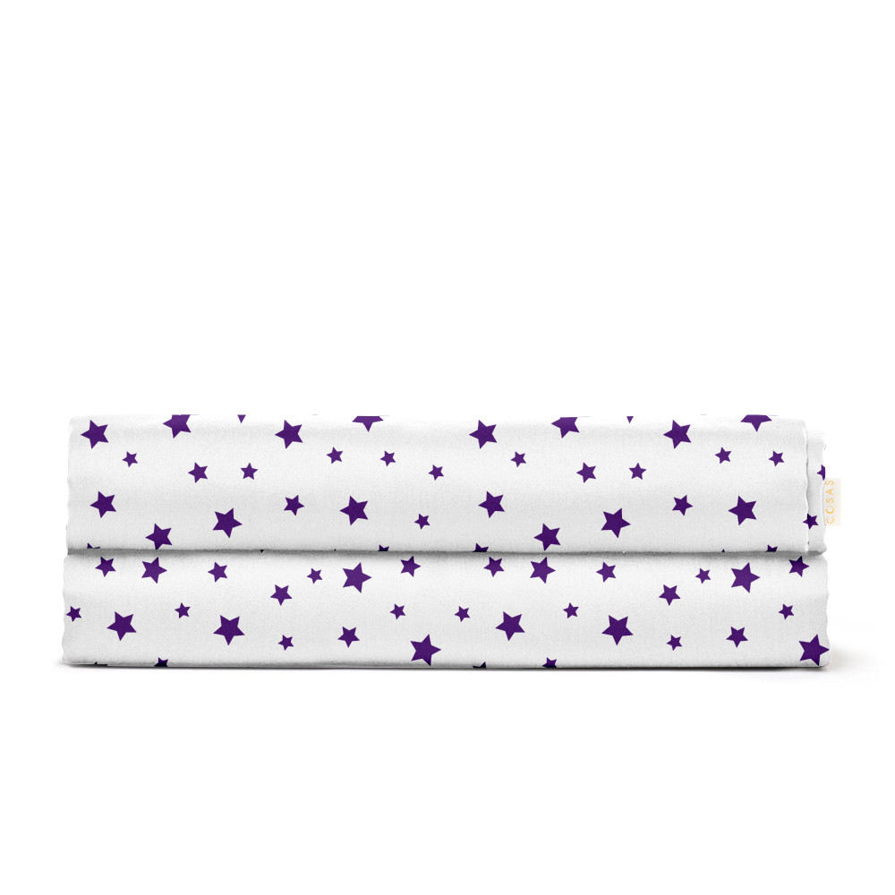 Дитяче простирадло 110х160 PURPLE STARS CS1 4588880