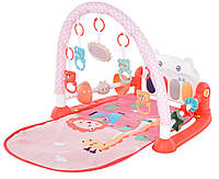 Ігровий розвиваючий килимок для немовляти 93905 Килимок для малюків з іграшками та м'якими дугами