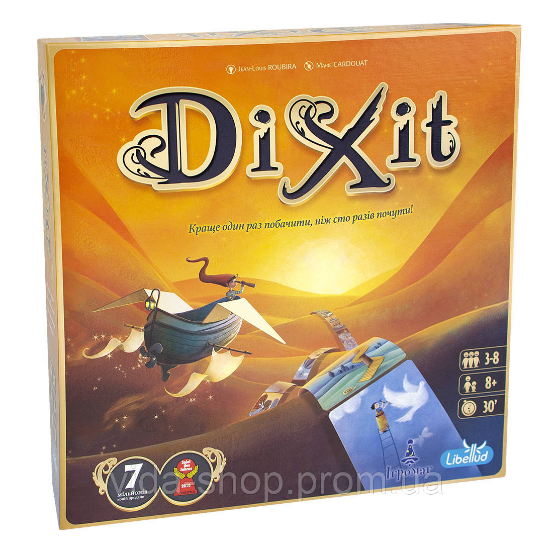 Настільна гра Dixit (УКР) / Діксіт, для вечірок, на асоціації, фентезі - Vida-Shop
