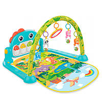 Игровой развивающий коврик для младенца HB 0027 Коврик для малышей с игрушками и мягкими дугами