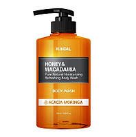 Питательный ароматический гель для душа Honey Macadamia Body Wash Acacia Moringa Kundal 500 BS, код: 8164072