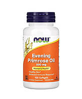 Масло примулы вечерней, 500 мг, Now Foods Evening Primrose Oil 100 капсул