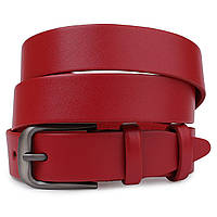 Женский матовый кожаный ремень Vintage 20777 Красный BS, код: 6681584