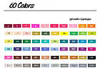 Професійні маркери для скетчингу Touchfive 60 кольорів. Набір для дизайнерів одягу BS, код: 7359266, фото 2