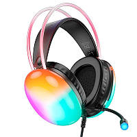 Наушники HOCO Rich channel gaming headphones RGB W109 Plus |USB7.1, 2m|