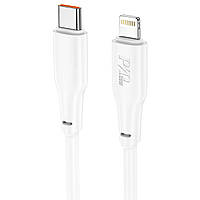 Скоростной кабель для зарядки и синхронизации Hoco X93 iPhone iPad USB type C - Lightning 20 BS, код: 8403967