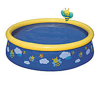 Детский надувной бассейн Bestway 57326 «Пчелки», 152 х 38 см, синий (hub_lhq9v1) HR, код: 2596214