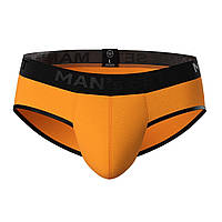 Мужские анатомические слипы из хлопка Anatomic Slips Black Series оранжевый MAN's SET 2XL HR, код: 7604521