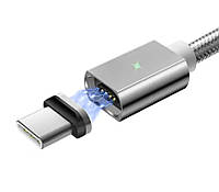 Магнитный кабель серый ESSAGER USB Type-C 2 метра HR, код: 8405127