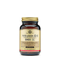 Витамин Д3 (холекальциферол) Vitamin D3 Solgar 25 мкг (1000 МЕ) 100 капсул HR, код: 7701636