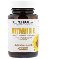 Витамин E Dr. Mercola Vitamin E 30 Caps MCL-01508 HR, код: 7517701
