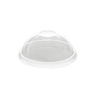 Крышка Karat пластиковая куполообразная к стакану 42319 100 шт уп Прозрачная (42320) TS, код: 1701796
