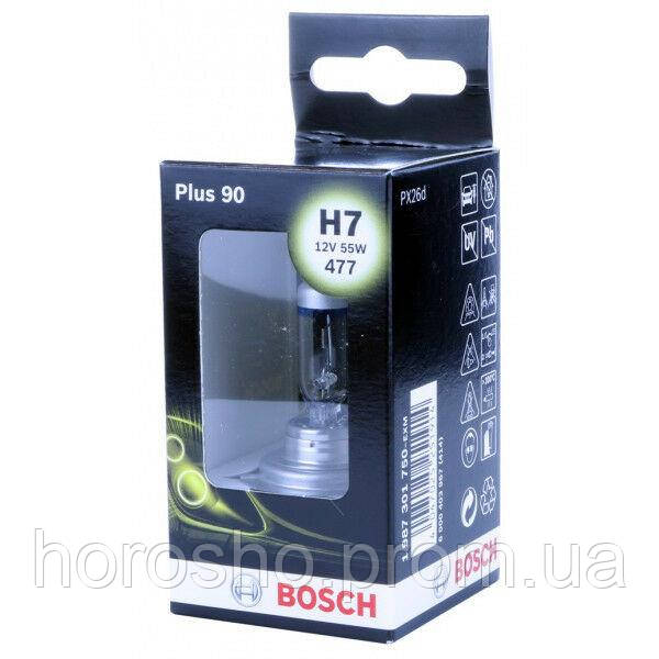 Автолампа BOSCH Plus 90 Н7 55W 12V PX26d (1987301750) 1шт. бокс HR, код: 6722896 - фото 1 - id-p2147392239