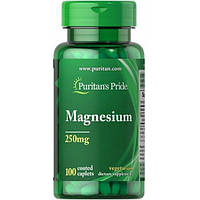 Микроэлемент Магний Puritan's Pride Magnesium 250 mg 100 Caplets PTP-15830 HR, код: 7518867