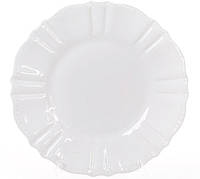 Набор Bona 6 десертных тарелок Leeds Ceramics SUN диаметр 20см каменная керамика Белые DP4008 HR, код: 7426237