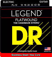 Струны для электрогитары DR FL-12 Legend Flatwound Medium Electric Guitar Strings 12 52 TS, код: 6556015
