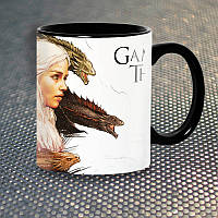 Чашка Fan Girl Дейнерис Таргариен с Драконами Game of Thrones New (14454) 330 мл Разноцветный TS, код: 7588186