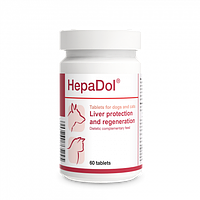 Комплексная витаминно-минеральная добавка для печени собак и кошек Dolfos HepaDol - 60 таб (9 TS, код: 7937187