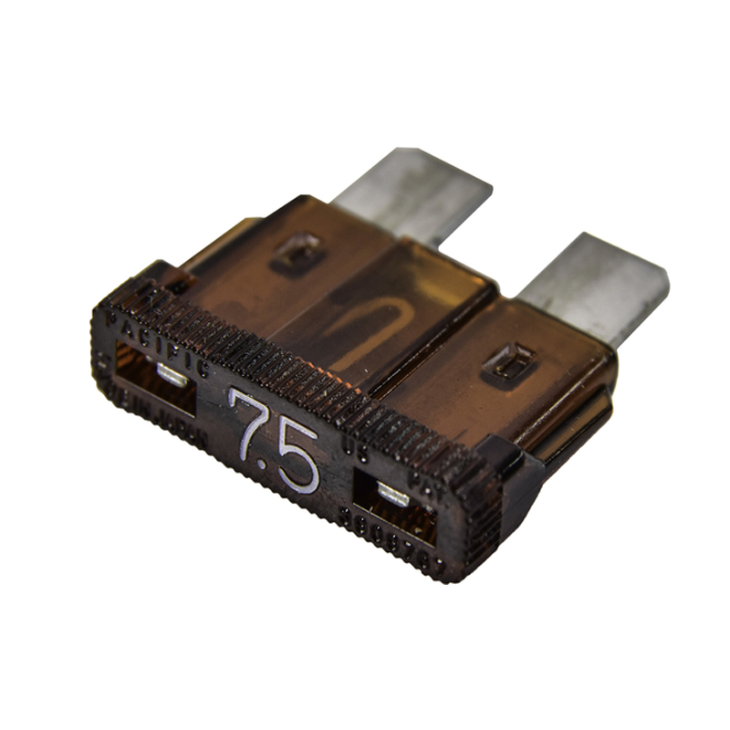 Запобіжник автомобільний плоский стандарт 7,5А, євро прозорий, фото 1