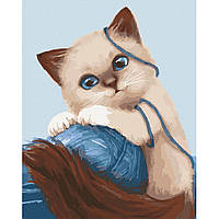 Картина по номерам Art Craft Игривый котенок 11673-AC 30х40 см ZZ, код: 7674026