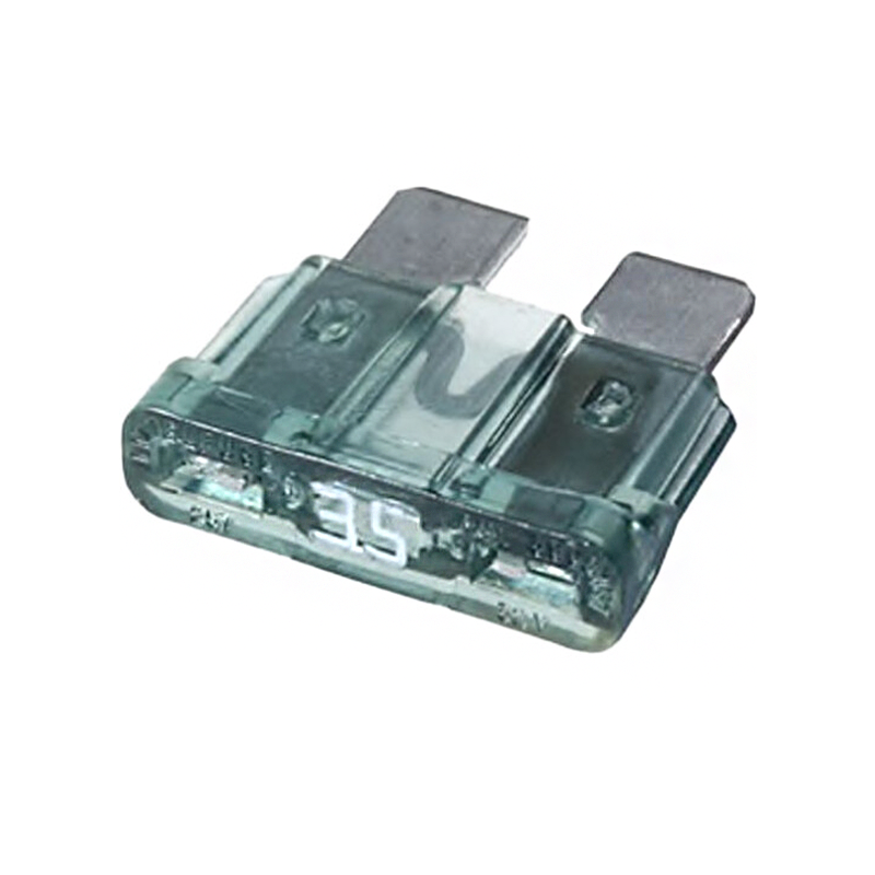 Запобіжник автомобільний плоский стандарт 35А, євро прозорий, фото 1