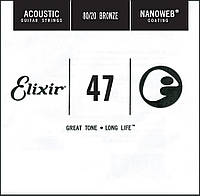Струна Elixir 15147 Nanoweb 80 20 Bronze Acoustic .047 TS, код: 8096579