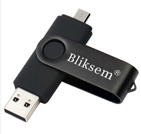 Флеш накопичувач Bliksem 64 GB  2в1 USB 2.0 MicroUSB компактна флешка тайпсі для смартфона 64 Гб