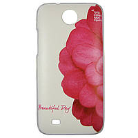 Чехол с рисунком Printed Plastic для HTC Desire 300 Цветок (hub_XvTe81619) TS, код: 1557397