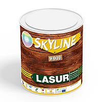 Лазурь декоративно-защитная для обработки дерева LASUR Wood SkyLine Белая 0.75 л ZZ, код: 7472778