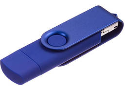 Флеш накопичувач 64 GB 3в1 USB 2.0 MicroUSB Type-C компактна флешка тайпсі для смартфона 64ГБ