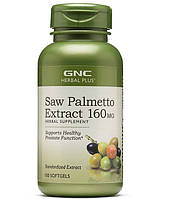 Экстракты ягод сереноа GNC Herbal Plus Saw Palmetto Extract 160 mg 100 Caps ZZ, код: 7719604